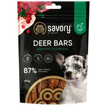 Savory Deer Bars Dog Snack with Venison 100g - buy, prices for MasterZoo - photo 1