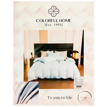 Colorful Home Jacquard and Satin Bedding Set