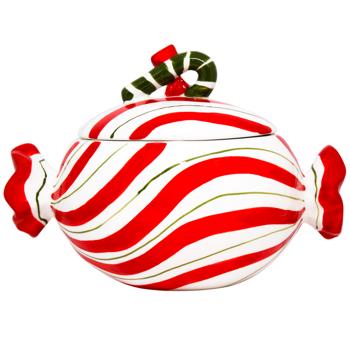 Банка Bona Di Candy 860мл червоний з білим - купити, ціни на WINETIME - фото 1