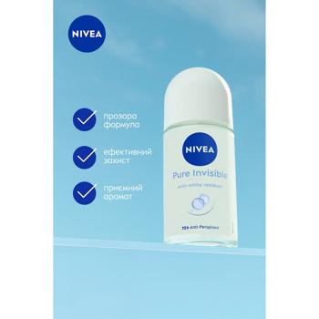 Nivea Pure Invisible Roll-On Antiperspirant 50ml - buy, prices for ULTRAMARKET - photo 4