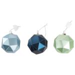 Actuel Polygonal Plastic Christmas Tree Ball 7.5cm in assortment