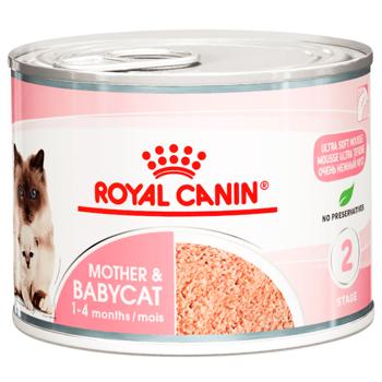 Корм влажный Royal Canin Mother & Babycat с домашней птицей для котят, беременных и кормящих кошек 195г - купить, цены на MasterZoo - фото 1