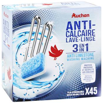 Таблетки от накипи Auchan для стиральной машины 15г х 45шт - купить, цены на - фото 2