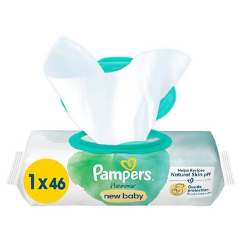 Pampers Harmonie New Baby Wet Wipes 46pcs - buy, prices for MegaMarket - photo 2