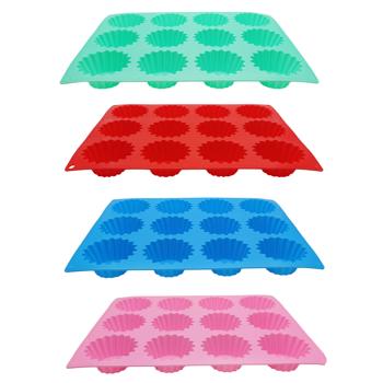 Форма для выпекания кексов силиконовая 35*26,5*3,2см - купить, цены на КОСМОС - фото 1