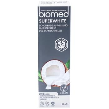 Зубна паста BioMed Superwhite Захист від бактерій і карієсу 100г - купити, ціни на Cупермаркет "Харків" - фото 2