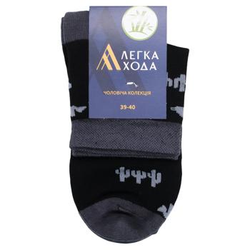 Lehka Khoda Men's Socks s.25 Black - buy, prices for EKO Market - photo 1