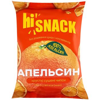 Чипсы hiSnack Апельсин сушеные хрустящие 25г