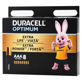 Duracell Optimum Alkaline Batteries AAA 8pcs - buy, prices for METRO - photo 2