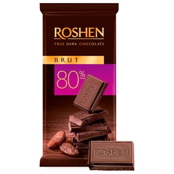 Roshen Brut Dark Chocolate 80% 85g - buy, prices for EKO Market - photo 2