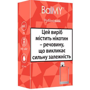 Одноразова електронна сигарета Balmy 2мл рубіновий - купити, ціни на Grono - фото 2