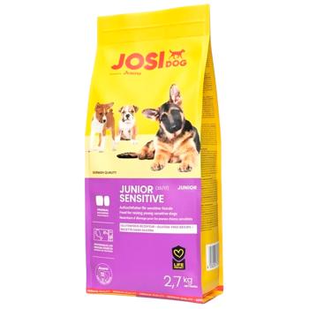 Корм сухой Josera JosiDog Sensitive с домашней птицей для щенков с чувствительным пищеварением 2,7кг - купить, цены на MasterZoo - фото 1