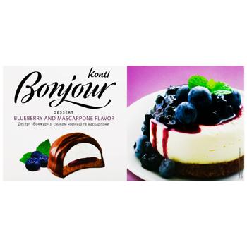 Konti Bonjour Bilberry and Mascarpone Flavored Dessert 232g - buy, prices for Chudo Market - photo 3
