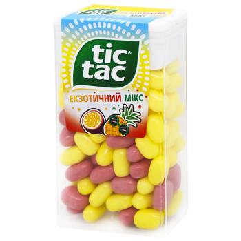 Tic Tac Exotic Mix Pineapple and Passion Fruit Flavored Dragee 54g - buy, prices for - photo 2