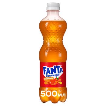Напиток газированный Fanta Zero Sugar мандарин 0,5л