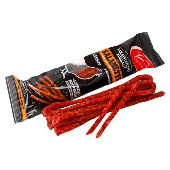 Ковбаски Закарпатські Ковбаси Salametti Chicken сирокопчені 100г - купити, ціни на Чудо Маркет - фото 2