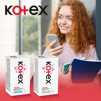 Прокладки ежедневные Kotex Fresh Normal 56шт - купить, цены на КОСМОС - фото 7