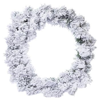 Novogodko Snowy Christmas Wreath 35cm - buy, prices for METRO - photo 1