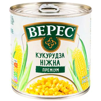 Кукуруза Верес Премиум нежная 340г