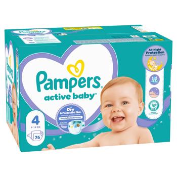 Підгузки Pampers Active Baby Maxi 4 9-14кг 76шт - купити, ціни на - фото 4