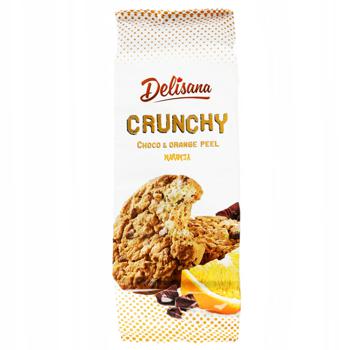 Delisana Crispy Cookies with Chocolate Pieces and Orange Zest 130g - buy, prices for COSMOS - photo 1