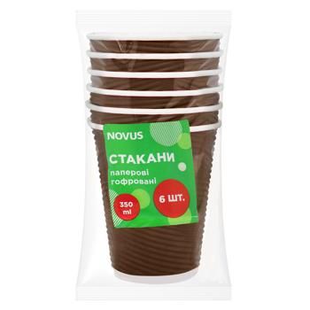 Novus Paper Disposable Glasses 350ml 6pcs - buy, prices for - photo 4