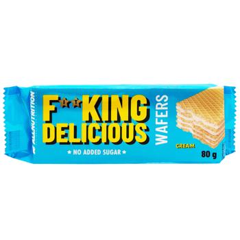 Вафлі Fitking Delicious 80 г з кремом б/цукруИ771 (Польща) - купить, цены на КОСМОС - фото 1