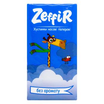 Хустинки паперові ZeffiR без аромату 10шт - купити, ціни на МегаМаркет - фото 2