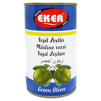Eker Whole Green Olives with Pits 400ml - buy, prices for COSMOS - photo 1