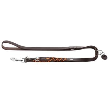 Hunter Solid Education Leather Leash 100cm / 16mm Dark Brown - buy, prices for - photo 1