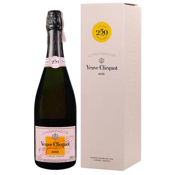 Шампанское Veuve Clicquot Rose розовое брют 12,5% 0,75л - купить, цены на Cупермаркет "Харьков" - фото 2