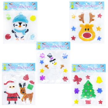 New Year's Silicone Stickers 19x19cm - buy, prices for - photo 1