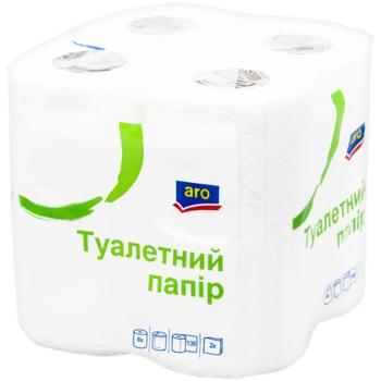 Туалетний папір Aro 2-шаровий 135 листів 8шт - купити, ціни на - фото 2