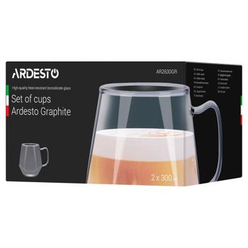 Чашка Ardesto Graphite 300мл 2шт - купити, ціни на - фото 4