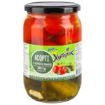Khutorok Cucumbers and Tomatoes Assorted Vegetables 720ml 680g