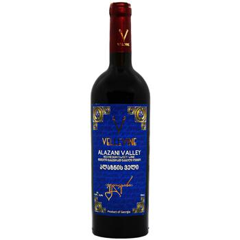 Vellevine Alazani Valley Red Semi-Sweet Wine 11-13% 0.75l - buy, prices for MegaMarket - photo 1