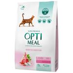Optimeal Dry Food with Lamb for Cats with Sensitive Digestion 4kg