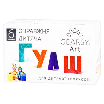 Гуаш Gearsy Art 6 кольорів - купити, ціни на ЕКО Маркет - фото 1