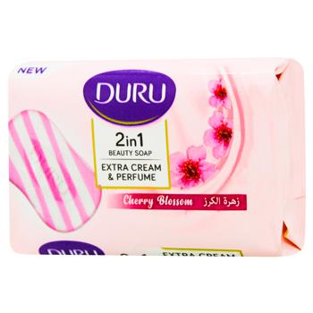 Duru Extra Cream&Perfume Cherry Blossom Solid Soap 100g - buy, prices for Auchan - photo 1