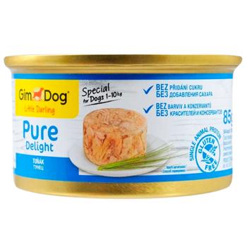 GimDog LD Pure Delight Wet Food with Tuna for Dogs of Miniature Breeds 85g - buy, prices for - photo 1