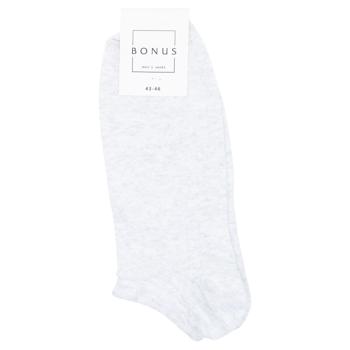 Носки Bonus мужские р.27-29 белый меланж - купить, цены на ЕКО Маркет - фото 1