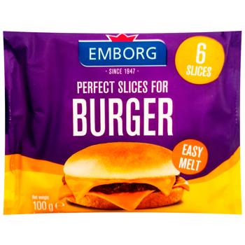 Сир плавлений Emborg для бургерів 48% 100г - купити, ціни на Чудо Маркет - фото 1
