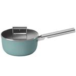 Smeg 50x Matte Emerald Green Saucepan with Lid 20cm
