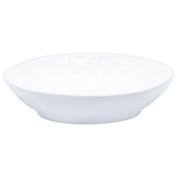 Khvylya White Deep Plate 21.5cm - buy, prices for METRO - photo 1