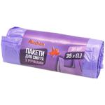 Пакеты для мусора Auchan с ручками 35л 30шт