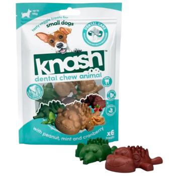 Ласощі Knash Animals для догляду за ротовою порожниною у собак малих порід з арахісом, м'ятою та журавлиною 150г - купити, ціни на MasterZoo - фото 3