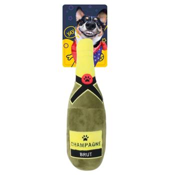 Іграшка для собак DGT-Pets Пляшка шампанського з пищалкою 6х6х23см