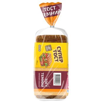 Kyyivkhlib Super Toast Bread Dark Sliced 350g - buy, prices for COSMOS - photo 2