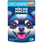 Myasna Myska Pieces in Sauce with Salmon Dog Food 100g