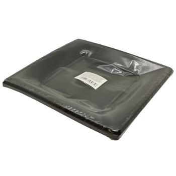 Plates Square Plastic Black 18cm 10pcs - buy, prices for Tavria V - photo 2